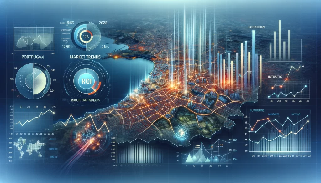 Graphical analysis of ROI and market trends in Portugal's real estate for 2024